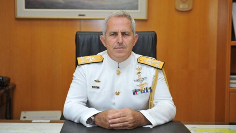 Der griechische Generalstabschef Evangelos Apostolakis (Bild: twitter.com)