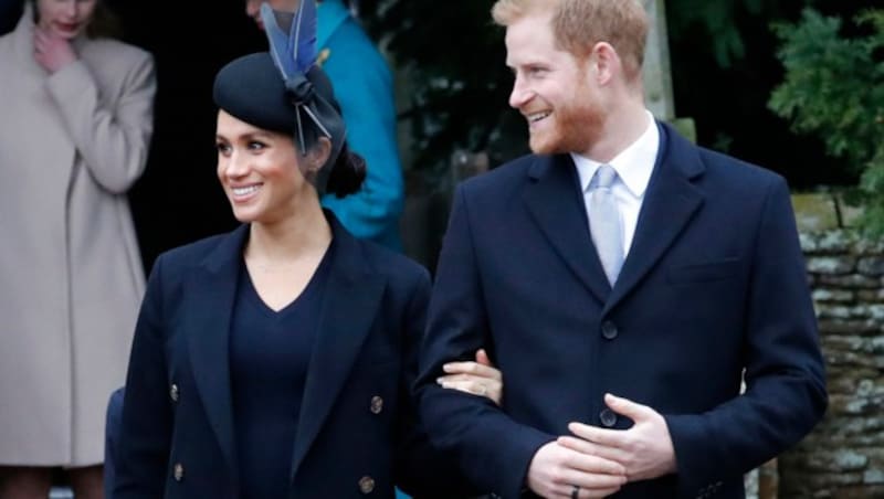 Herzogin Meghan und Prinz Harry (Bild: AP)