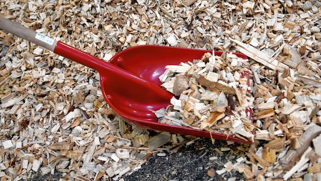 Terrible accident in a wood chip-fired heating system (symbolic image). (Bild: Uta Rojsek-Wiedergut (Symbolbild))