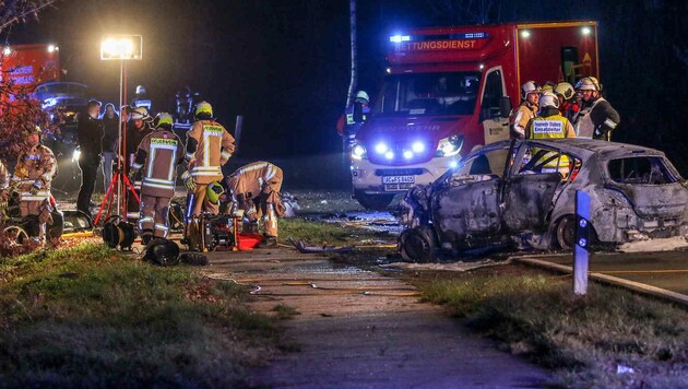 Bei diesem Crash starben fünf Menschen. (Bild: twitter.com)