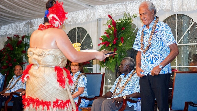 Um keinen unkonventionellen Vorschlag verlegen: Tongas Regierungschef Akilisi Pohiva (Bild: AFP)