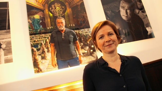 Outet sich als Schwarzenegger-Fan - Judith Schwentner, die neue Stadträtin der Grazer Grünen. (Bild: Jauschowetz Christian)