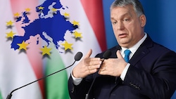 Ungarn ringt um Euro-Milliarden der Europäischen Union (Bild: AP, stock.adobe.com, krone.at-Grafik)