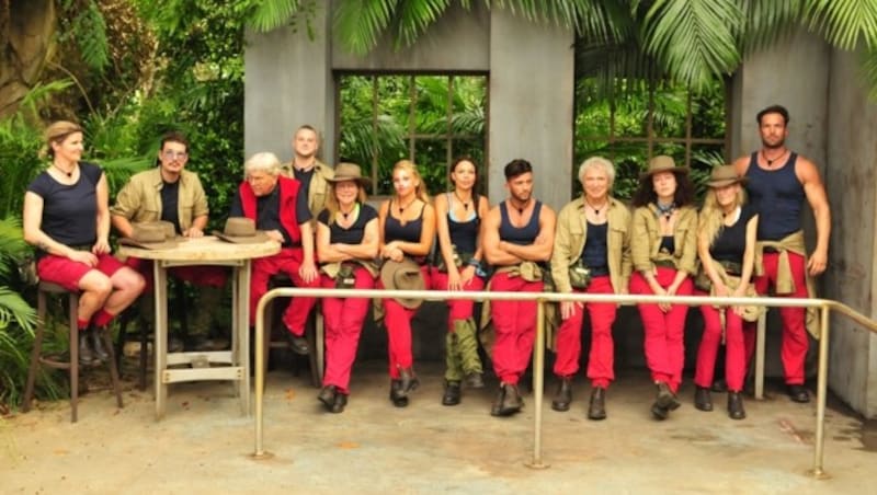 v.l.: Sandra Kiriasis, Chris Töpperwien, Tommy Piper, Felix van Deventer, Doreen Dietel, Eveyln Burdecki, Gisele Oppermann, Domenico de Cicco, Peter Orloff, Leila Lowfire, Sibylle Rauch und Bastian Yotta. (Bild: RTL)