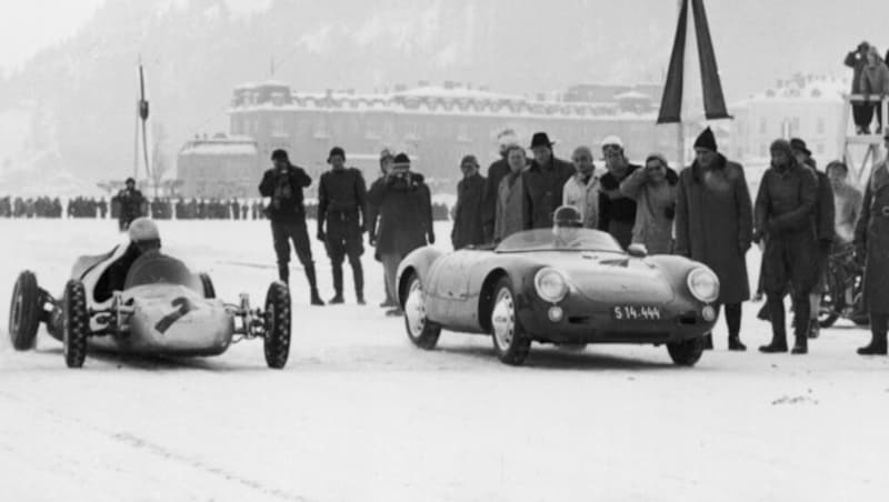 Hans-Joachim Stuck steuert einen Austro Daimler ADR 6 Sport Torpedo von 1929, der einst seinem Vater Hans gehörte. (Bild: GP Ice Race Zell am See)