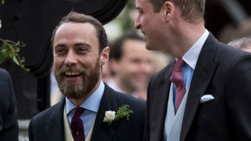 Prinz William und sein Schwager James Middleton bei der Hochzeit von Pippa Middleton mit James Matthews (Bild: www.pps.at)