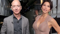 Jeff Bezos mit seiner neuen Freundin Lauren Sanchez (Bild: APA/AFP/Getty Images, www.pps.at, krone.at-Grafik)