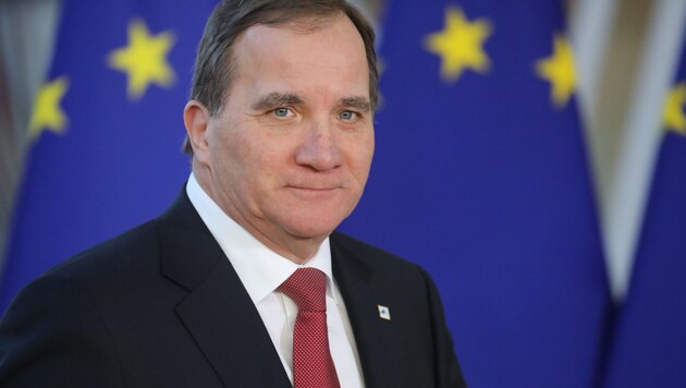 Schwedens Ministerpräsident Stefan Löfven (Bild: AFP)