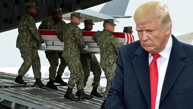 US-Präsident Donald Trump gefährdet laut hochrangigen Militärs wegen des planlosen Abzugs das Leben der US-Soldaten in Syrien. (Bild: AP)