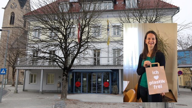 Bürgermeisterin Kerstin Suchan-Mayr will St. Valentin plastikfrei machen. (Bild: Stadtgemeinde St. Valentin)