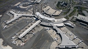 Blick auf den Flughafen Newark 