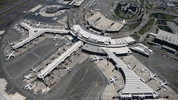 Blick auf den Flughafen Newark 