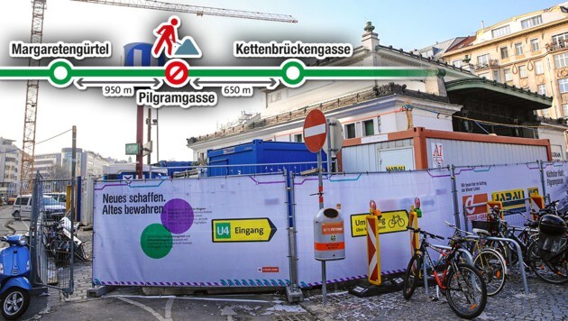 Umbau ab 4. Februar U4Station Pilgramgasse bald für ein