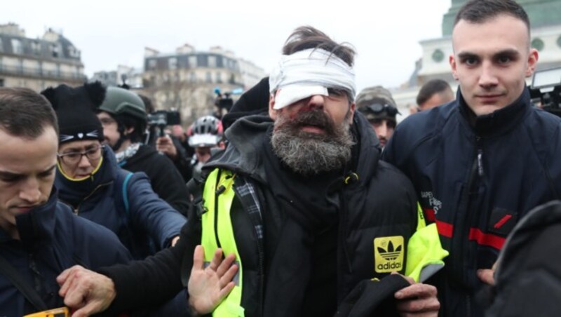 Jerome Rodrigues wurde nach dem Zwischenfall mit der Polizei in ein Krankenhaus eingeliefert. (Bild: AFP)