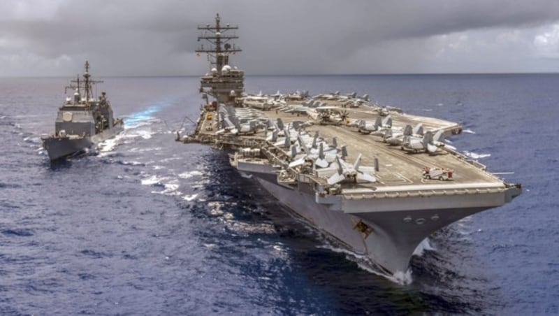 Der US-Flugzeugträger USS Ronald Reagan im Südchinesischen Meer (Bild: AFP)