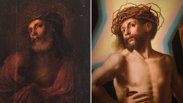 „Wunderbare Wiederentdeckung“ eines Christus-Gemäldes von Jan Sanders van Hemessen (Bild: APA/DOROTHEA APOVNIK)