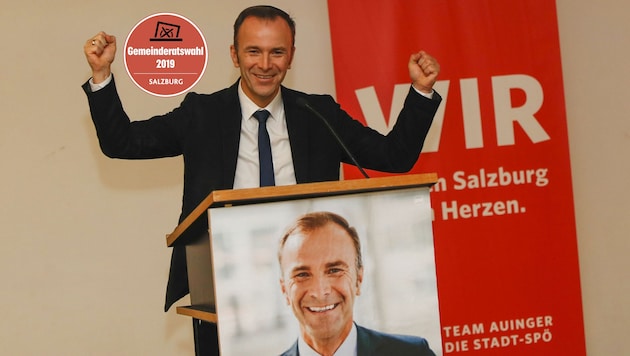 Bernhard Auinger beim Wahlkampf-Auftakt der SPÖ in der TriBühne Lehen (Bild: Markus Tschepp)