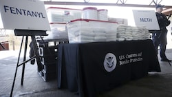 115 Kilogramm Fentanyl und 179 Kilogramm Meth konnte die US-Polizei sicherstellen. (Bild: AP)