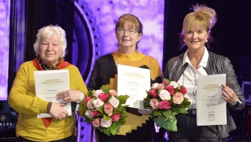 Die drei Siegerinnen aus der Kategorie „Privatpersonen“: Veronika Pietzka, Ute Rosicky und Margot Passegger. (Bild: Studiohorst/GHPC)