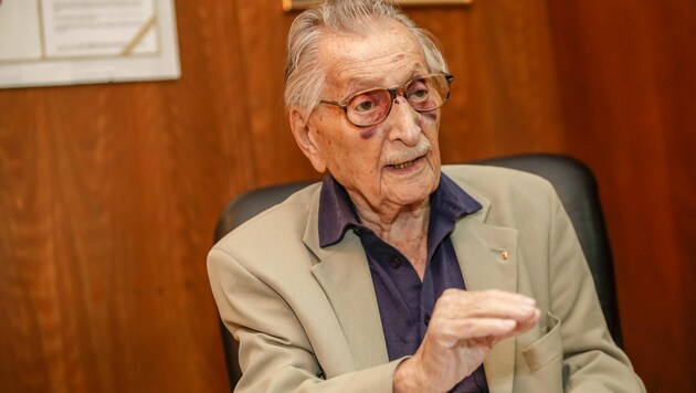 Marko Feingold ist der älteste Holocaust-Überlende in Österreich. (Bild: Tschepp Markus)