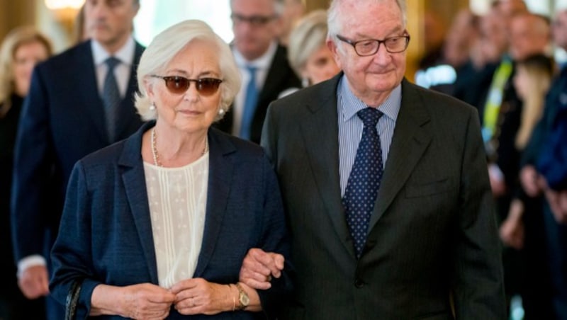 Belgiens Ex-Königin Paola und Ex-König Albert II (Bild: AFP)