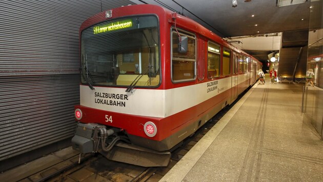 Die Salzburger U-Bahn hat derzeit nur eine Haltestelle. (Bild: Tschepp Markus)