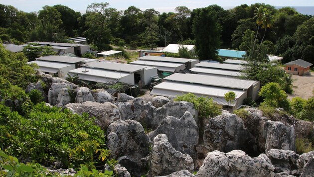 Camp 4 des australischen Flüchtlingslagers auf der Pazifikinsel Nauru (Bild: AFP)