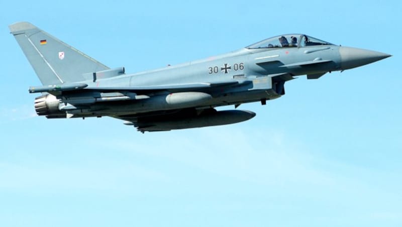 Ein deutscher Eurofighter der Bundeswehr (Bild: AFP)