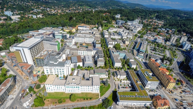 Das Universitätsklinikum Graz (Bild: Christian Freydl/LKH-Universitätsklinikum Graz)