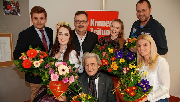 Valentinstag - Kärntner Gärtner und Floristen in der „Krone“-Redaktion (Bild: Rojsek-Wiedergut Uta)