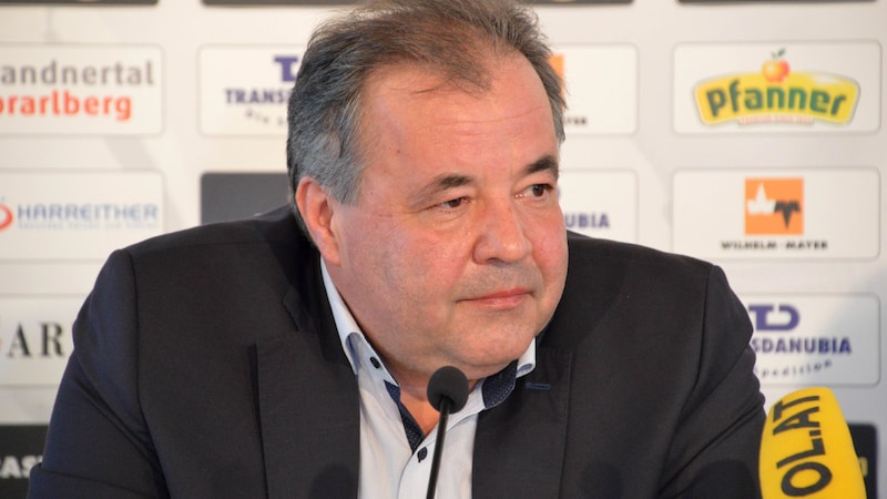 Altach president Peter Pfanner calls for an analysis of the situation. (Bild: SCR Altach)