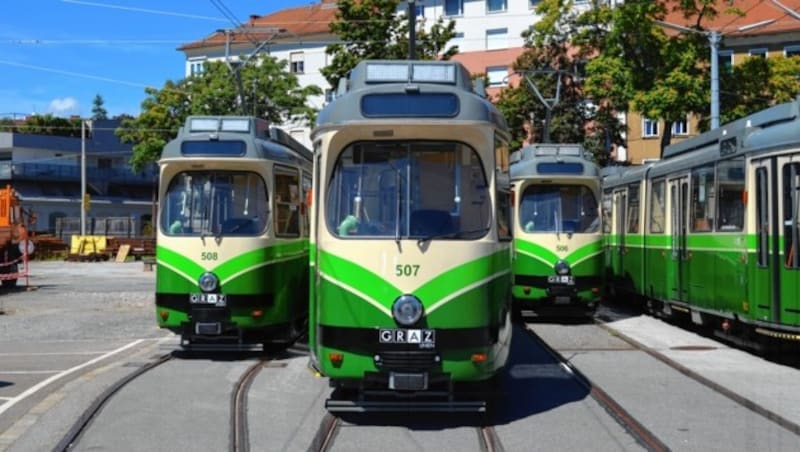 Drei bis vier Millionen Euro kostet eine neue Straßenbahn... (Bild: Holding Graz)