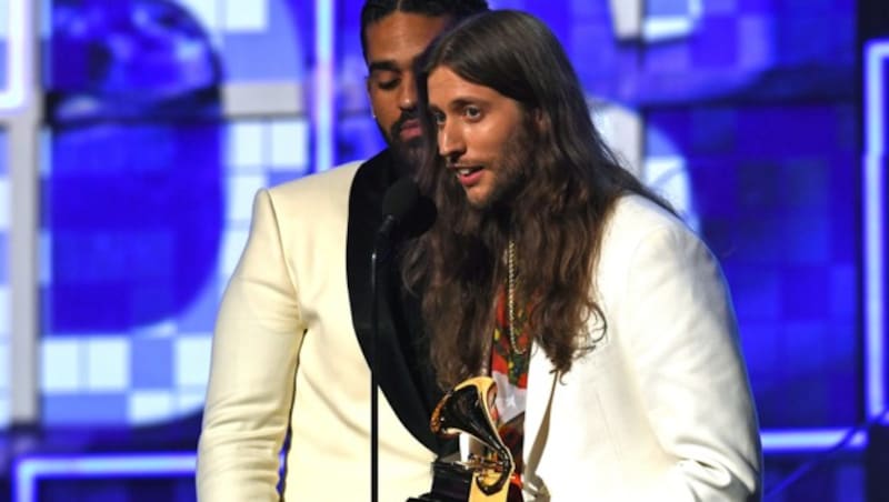 Songschreiber Ludwig Göransson nahm den Preis für „This is America“ entgegen. (Bild: AFP )