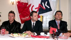 Klaus Augenthaler (re.) als GAK-Trainer (Bild: GEPA pictures)