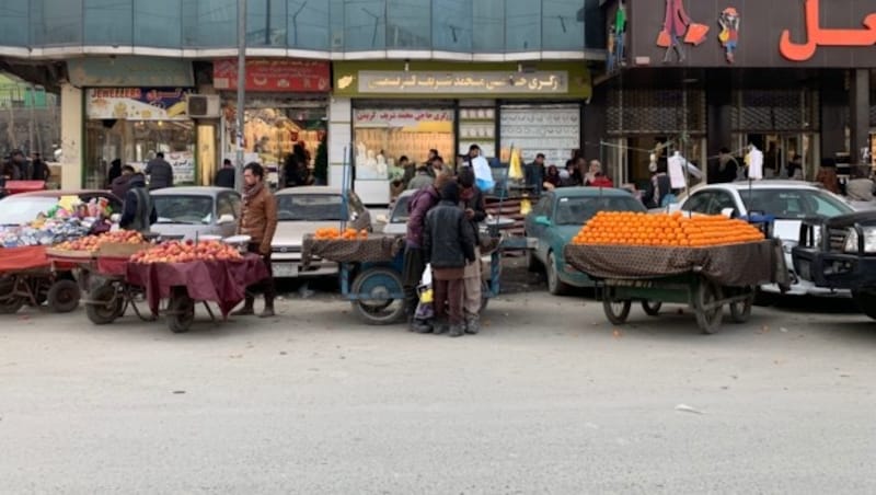 Ein Markt in Kabul (Bild: krone.tv)