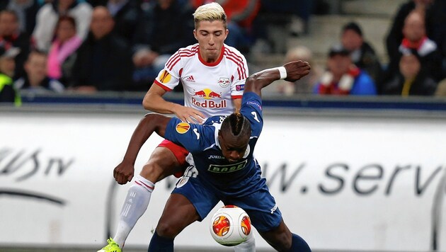 2013 behielt Salzburg mit Kevin Kampl gegen ein belgisches Team die Oberhand. (Bild: Andreas Tröster)