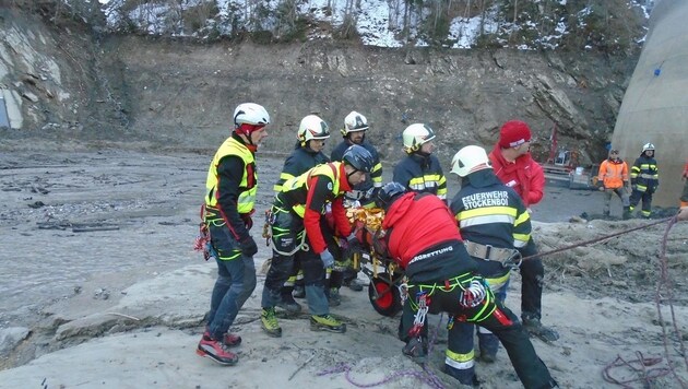 Unfall am Zlaner Stausee (Bild: Bergrettung Spittal Stockenboi)