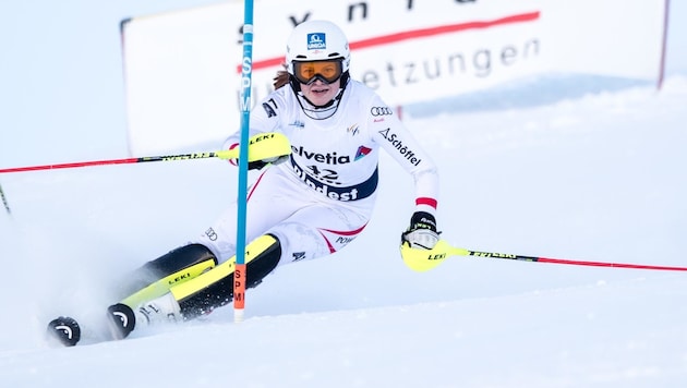 Lisa Grill aus Mariapfarr fuhr im Slalom der Junioren-WM auf Rang 15. (Bild: GEPA pictures)