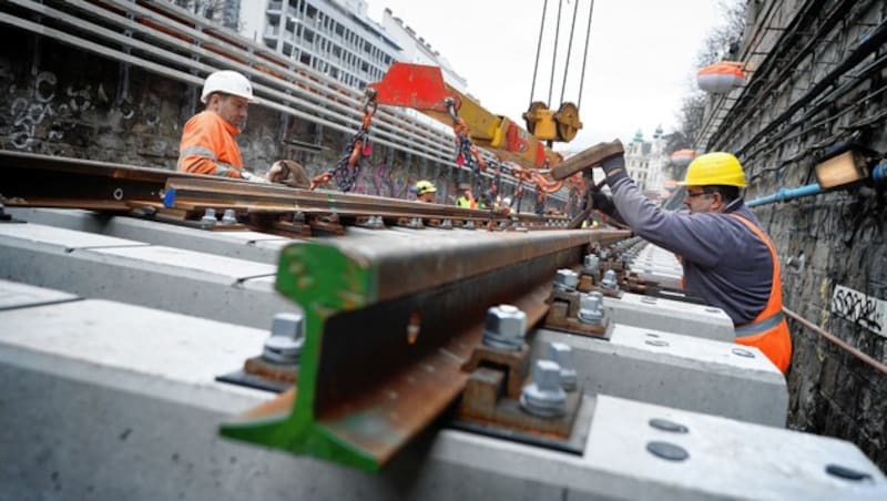 Das Linienkreuz U2/U5 ist im Entstehen: Es ist eines der Großprojekte der Wiener Linien. (Bild: Wiener Linien/Johannes Zinner)