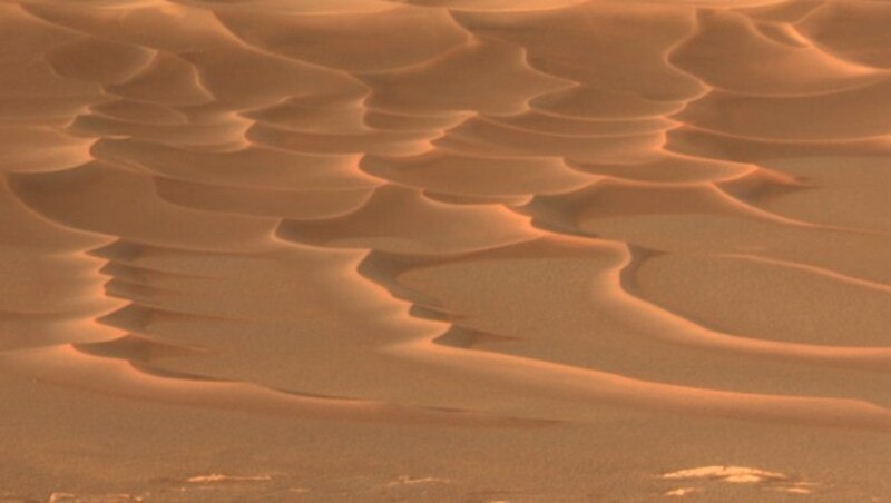 Diese Sanddünen fotografierte „Opportunity“ im Jahr 2004. (Bild: AP)