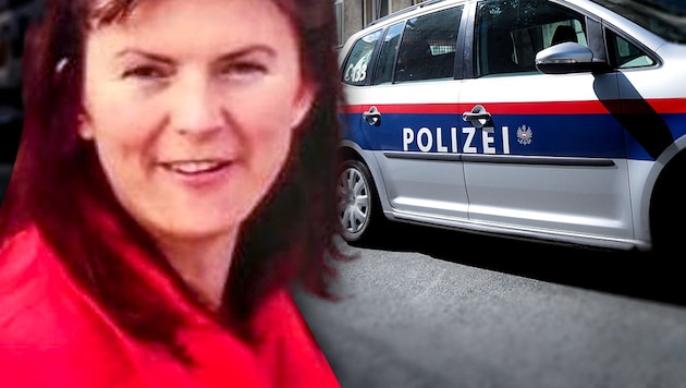 Die Kärntner Polizei sucht nach einer 45-jährigen Frau. Sie ist etwa 170 Zentimeter groß und hat langes braunes Haar. (Bild: APA/GEORG HOCHMUTH, LPD Kärnten, krone.at-Grafik)