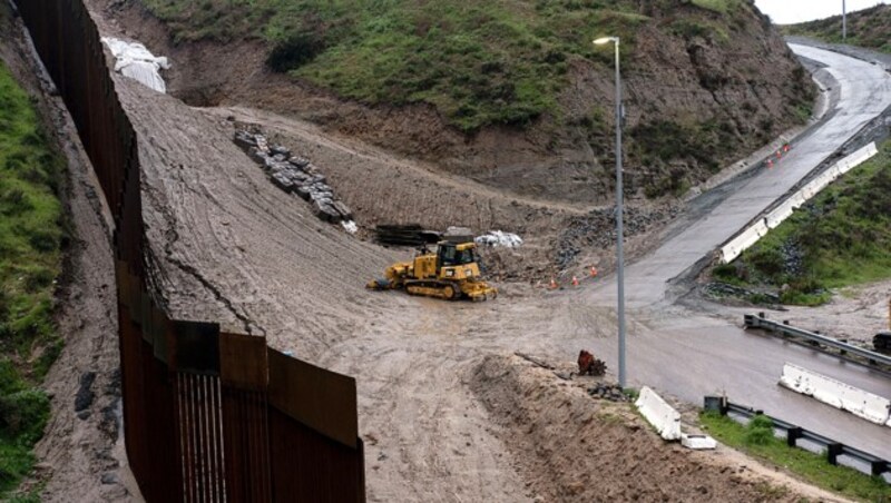 Bauarbeiten nahe der mexikanischen Grenzstadt Tijuana (Bild: AFP )