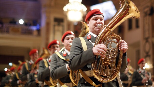 Musikanten der Gardemusik (Bild: APA/GEORG HOCHMUTH)