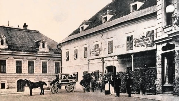 Beliebt war der Gasthof Stadt Triest auf der Villacher Straße. (Bild: TAÖ/AAvK)