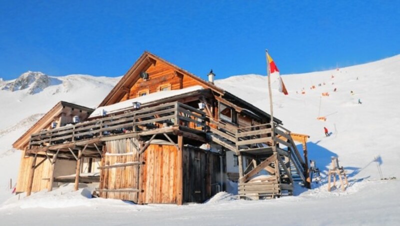 Die Spatzlalm im Skigebiet (Bild: Wallner Hannes/Kronenzeitung)