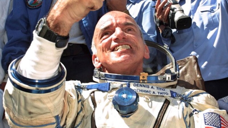 Dennis Tito war der erste Weltraumtourist an Bord der Raumstation ISS. (Bild: AFP/Alexander Nemenov)