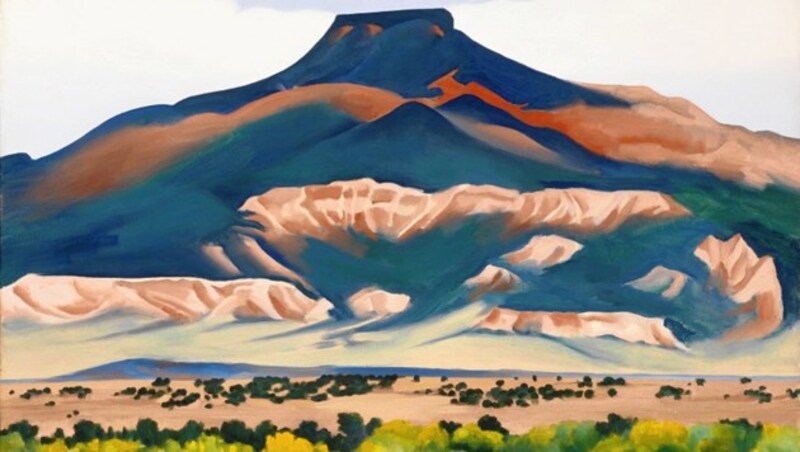 Auch das Bild „Pedernal“ der US-Malerin Georgia O‘Keeffee ist von der „Kunst-Akne“ betroffen. (Bild: Georgia O'Keeffe Museum)