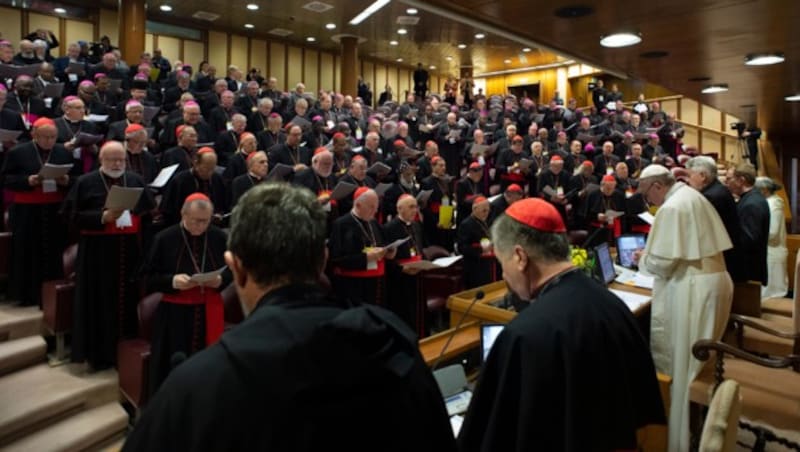 Historische Konferenz zum Thema Missbrauch im Vatikan (Bild: AFP)