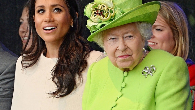 Meghan und Queen Elizabeth (Bild: AFP)