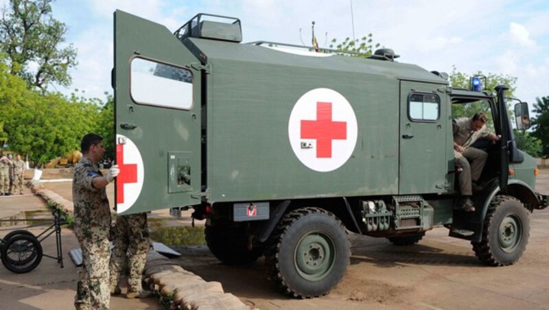 Ein Sanitäts-Unimog der EU-Trainingsmission (Bild: Bundesheer/Gunter Pusch)